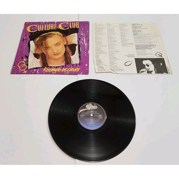 (2) CULTURE CLUB "Kissing To Be Clever & Color By Numbers" Vinyl Record LP (VG) - Picture 3 of 8